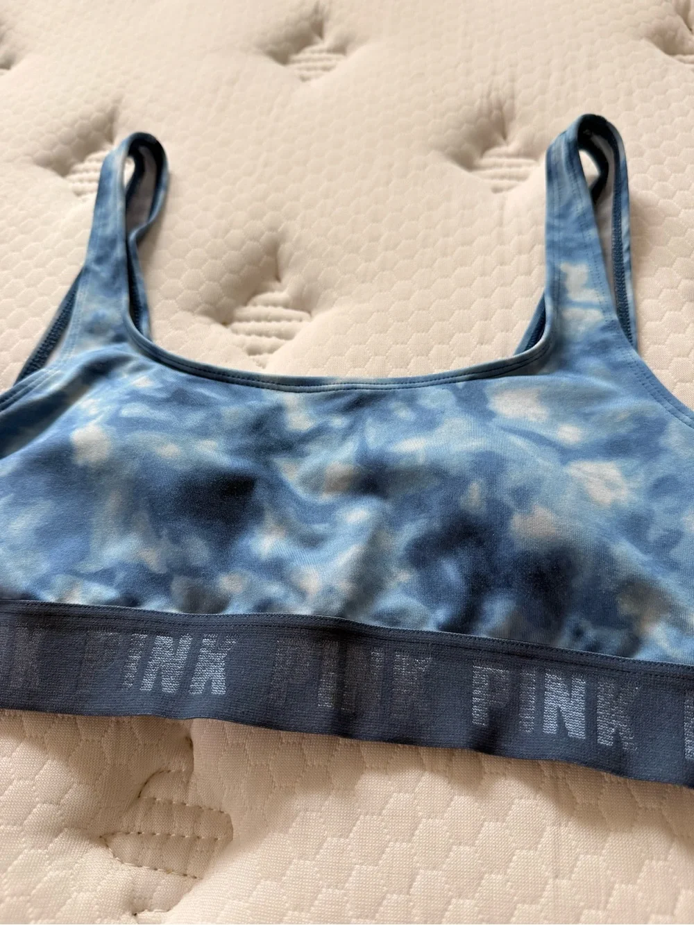 Victoria's Secret Blue Tie-Dye Sports Bralette - Picture 2 of 3